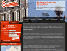 Tablet Screenshot of conventions-seminaires.fr